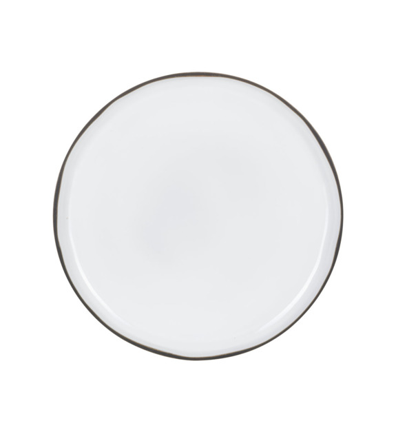 revol - Assiette plate Caractère porcelaine blanc cumulus Ø26 cm - Blanc
