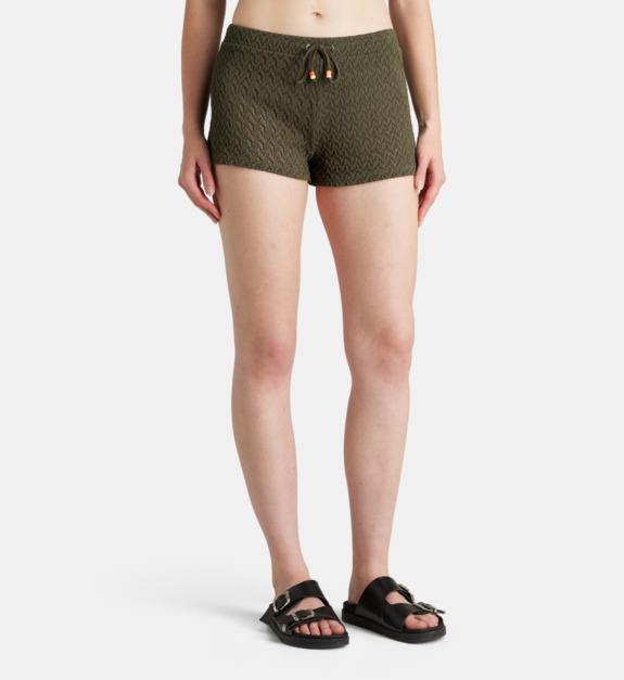 banana moon - Short de plage Rasbay en mesh stretch - Vert