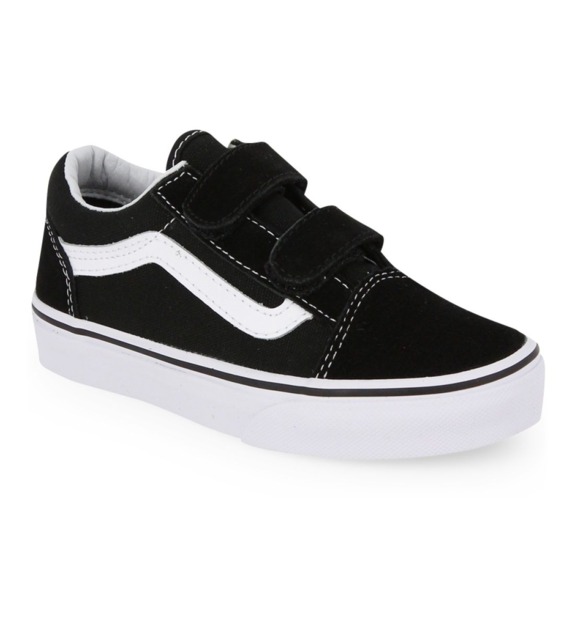 vans - Baskets basses Old Skool Velcro Youth - Noir