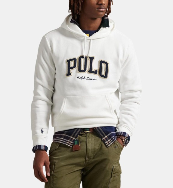 Sweat droit signature en coton