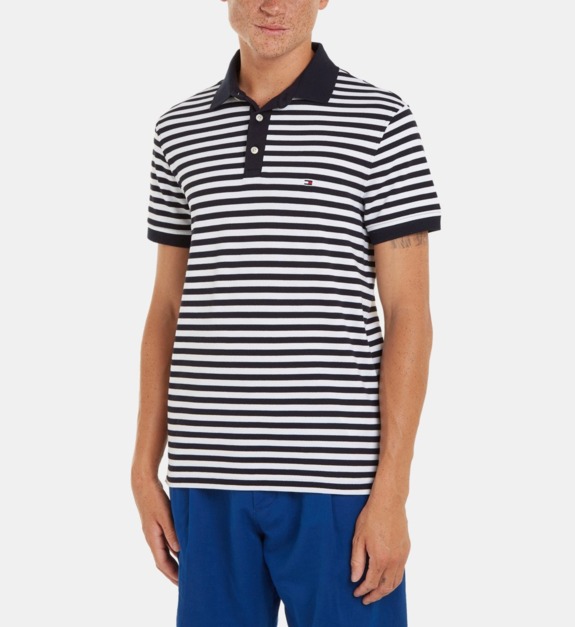 Polo ajusté en coton piqué