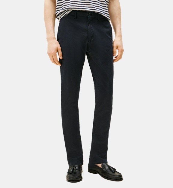 Pantalon slim géométrique en coton - vue 2