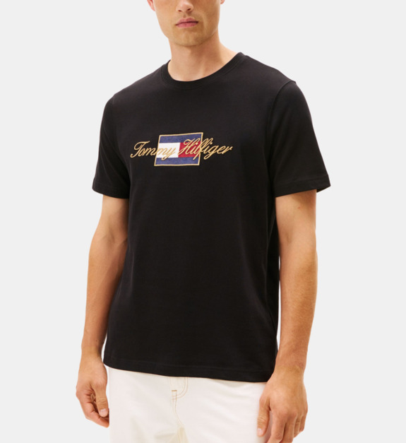 T shirt en coton griffé - vue 2