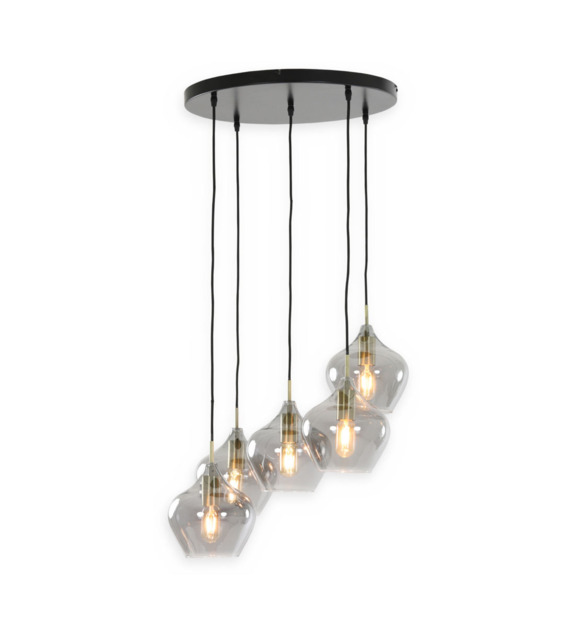 Rakel - Suspension 5 lumières L
