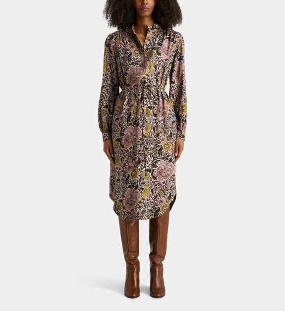 jodhpur - Robe Meddie fleurie fluide genou - Multicolore