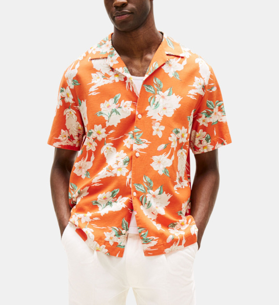 Chemisette droite imprimé floral