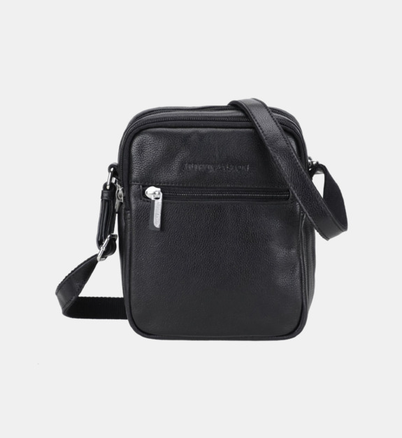 arthur & aston - Sacoche en cuir signature - Noir