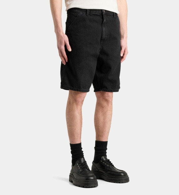 carhartt wip - Short droit en denim - Noir