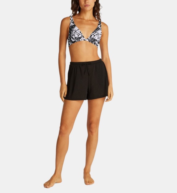 calvin klein - Haut de bikini triangle imprimé - Marron