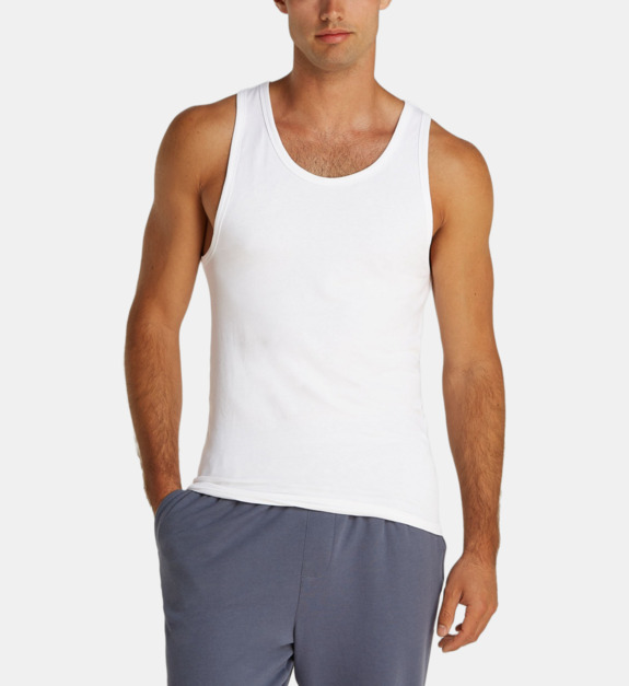 Débardeur droit en coton mélangé