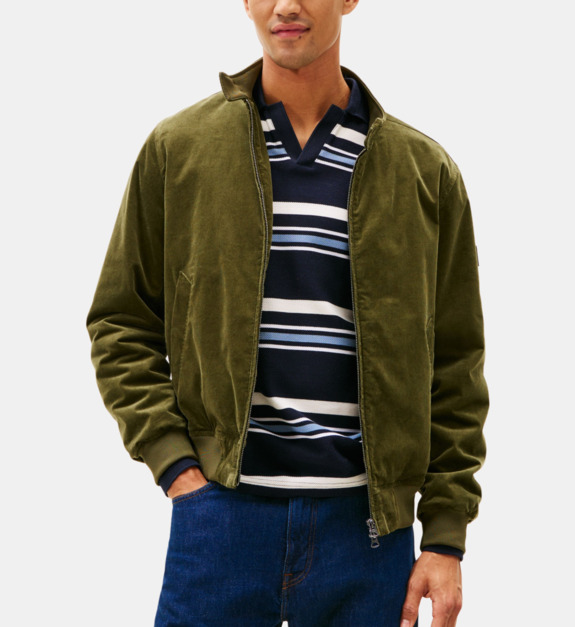 Veste droite en coton fermeture zippée - vue 2