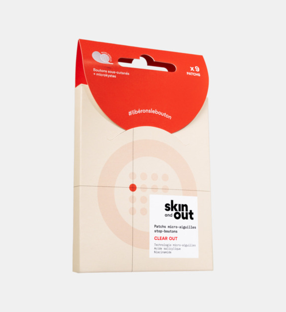 skin & out - CLEAR OUT - Lot de 9 patchs micro-aiguilles -