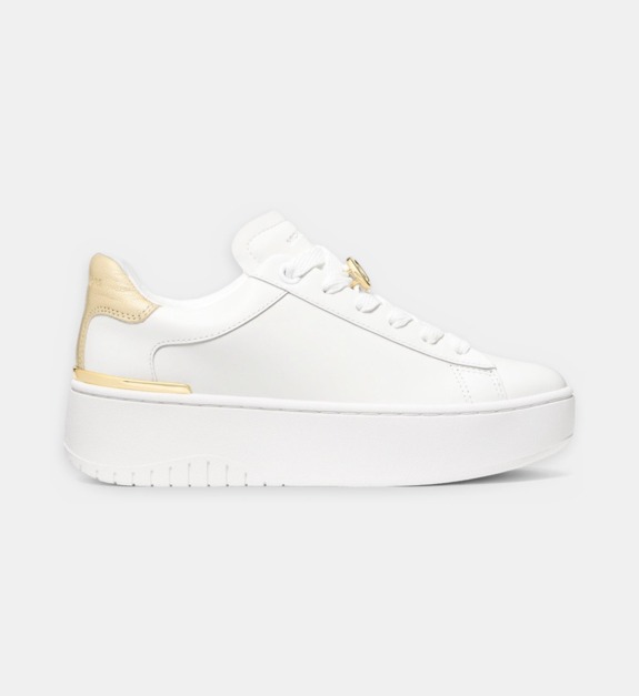 michael kors - Baskets basses compensées Dottie - Doré