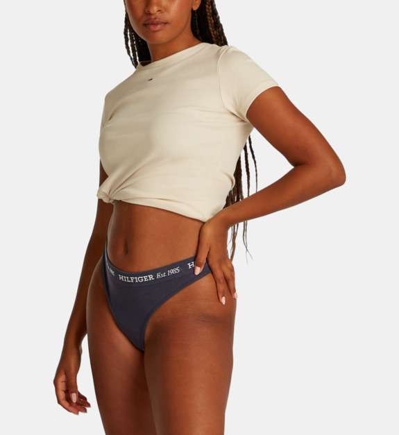 String signature en coton mélangé - vue 3