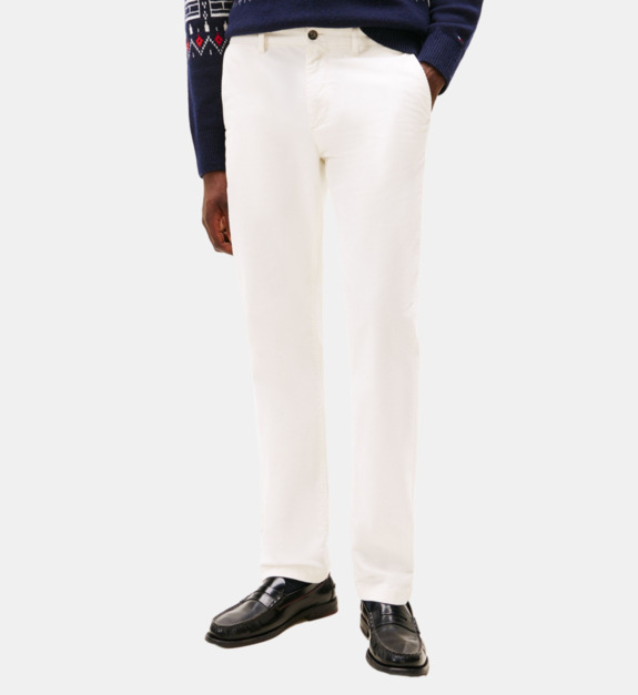 Pantalon droit en coton finition velours côtelé - vue 2