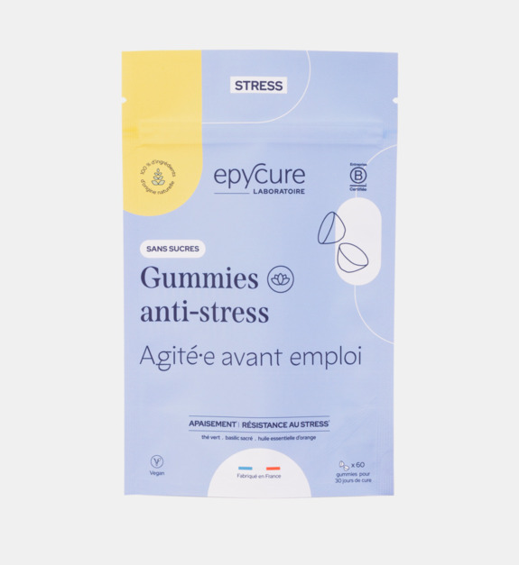 epycure - Cure pour réduire les pics de stress au quotidien - Gummies anti-stress sans sucre -