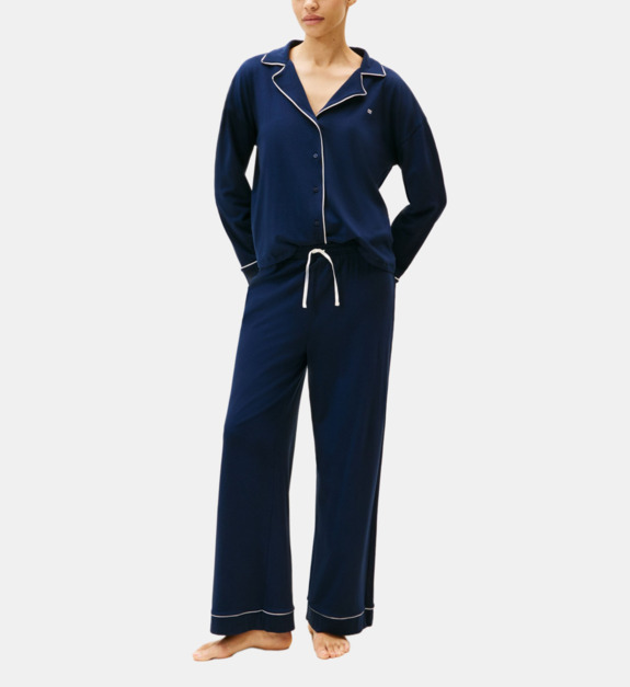 Pyjama Essential long en coton - vue 2