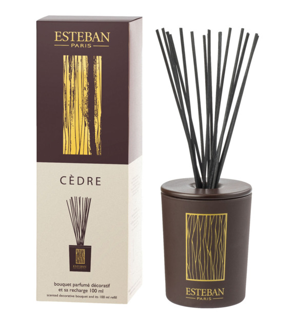 esteban paris parfums - Bouquet parfumé décoratif - Cèdre -