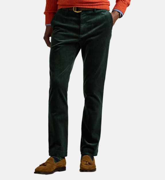 Pantalon slim en velours