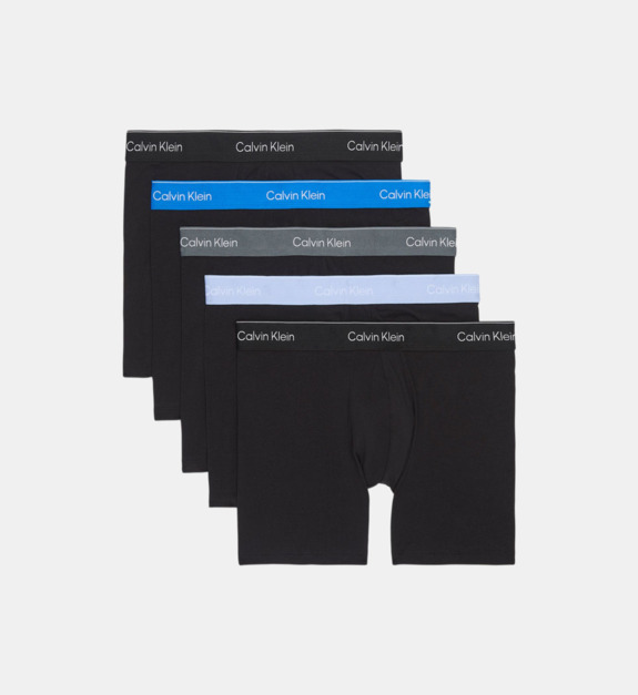 Lot de 5 boxers longs en coton