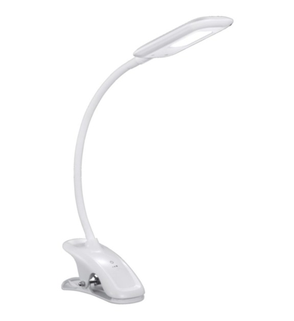 Lampe flexible sur pince LED MIKA blanc 5W