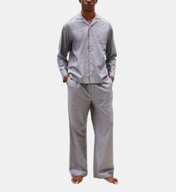 Ensemble de pyjama Herringbone droit rayé signature