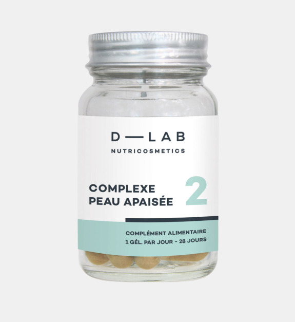 d-lab nutricosmetics - Complément alimentaire - Complexe Peau Apaisée  Réduit l'inflammation & protège la peau -