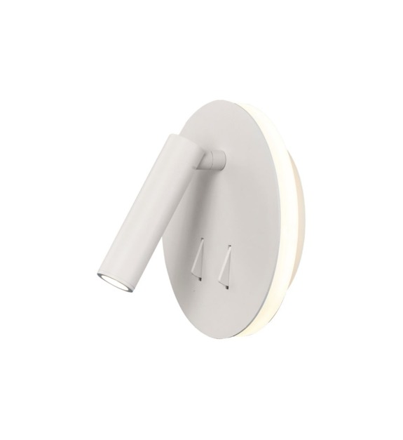 Applique murale Ø15 cm Cayman blanche