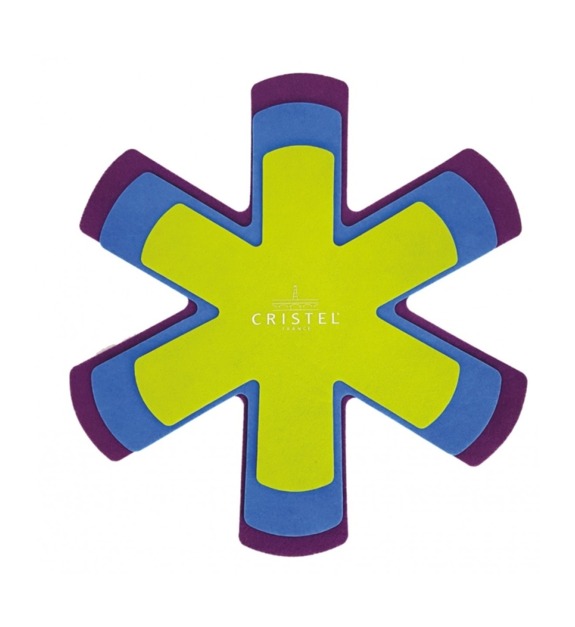 cristel - 3 protections de poêles COMPLEMENTS antidérapants D20 cm - Multicolore