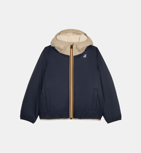 k-way - Blouson Le Vrai 3.0 Claude Orsetto à capuche imperméable - Beige