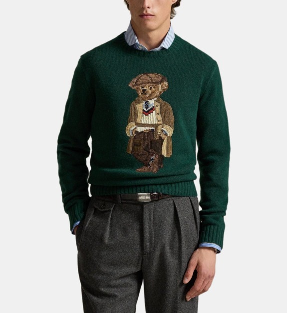 Pull droit Bear en laine