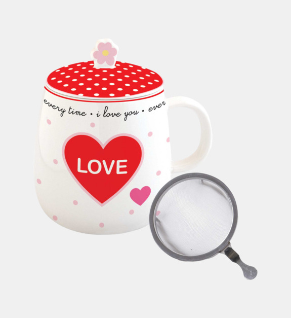 easy life - TWIST AND MATCH - Tisanière avec filtre en coffret - Rouge