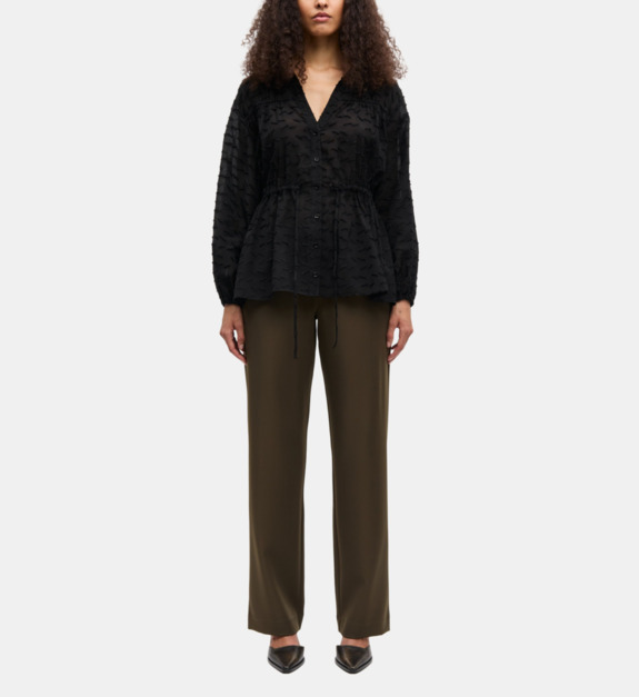 samsoe samsoe - Pantalon Hoys droit - Vert