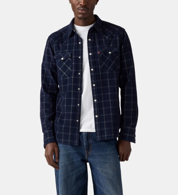 Chemise droite Barstow à carreaux