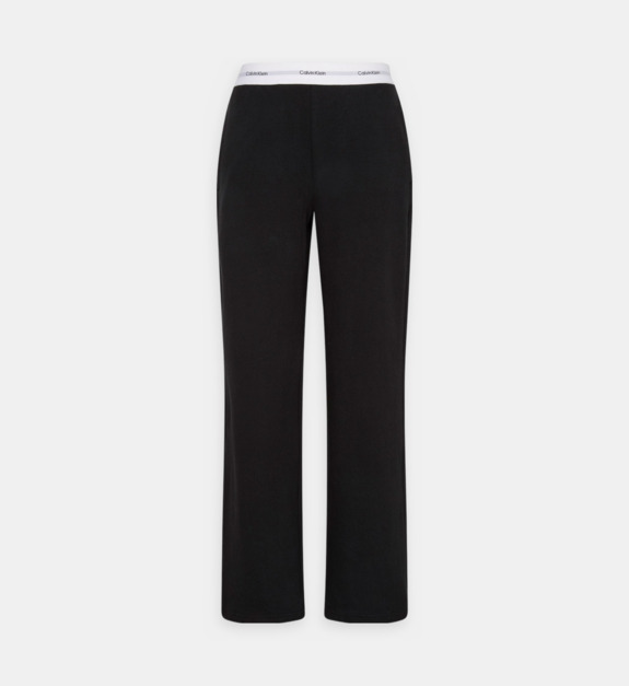 Pantalon droit en coton signature