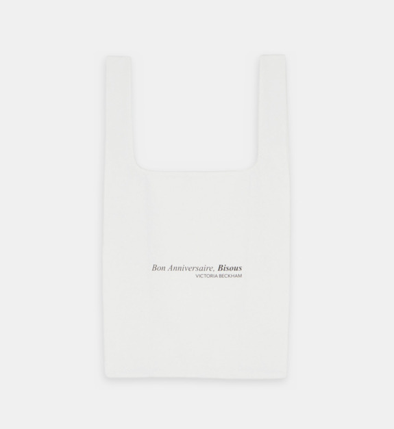 galeries lafayette - Tote bag coton bio Victoria Beckham x Galeries Lafayette 130 ans - Blanc