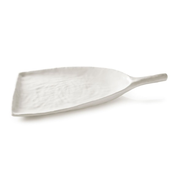 revol - Assiette pelle Yli en céramique blanche albâtre 18 cm - Blanc