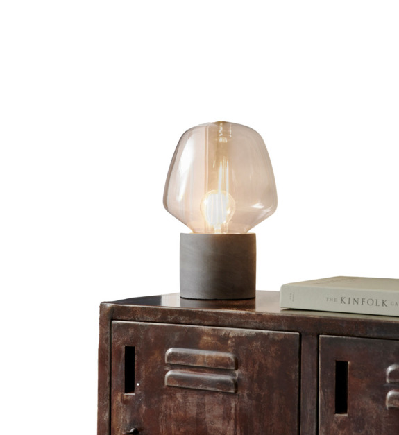 Lampe de table Christina béton noir