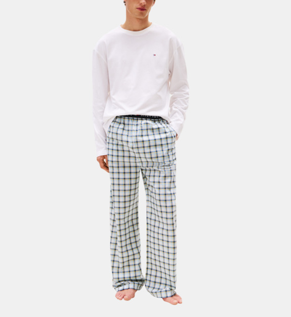 Ensemble de pyjama droit pantalon à carreaux signature