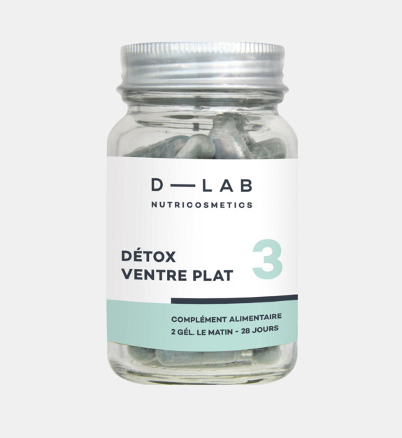 d-lab nutricosmetics - Complément alimentaire - Détox Ventre Plat  Digestion & Elimination -