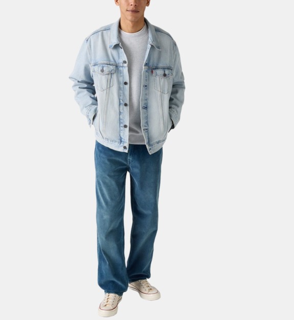 levi's - Jean ample 568 en coton - Bleu