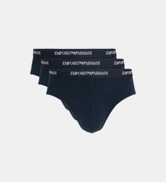 Slips Emporio Armani Lot de 3 slips en coton extensible EU - vue 2
