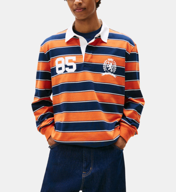 Polo rayé en coton - vue 2