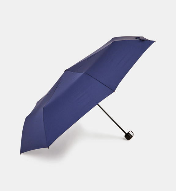 galeries lafayette - Parapluie pliant manuel uni - Bleu