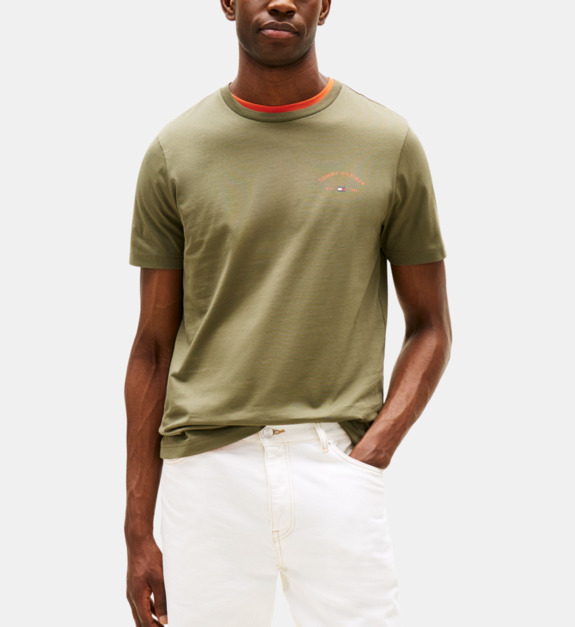 T shirt droit coton logo fantaisie dos