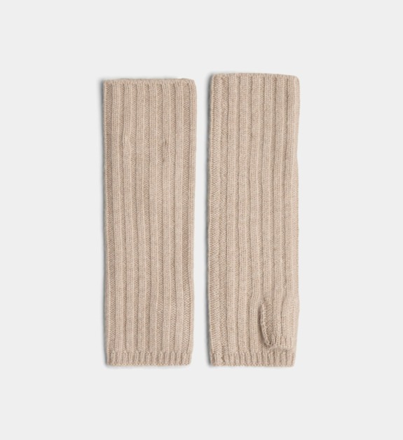 galeries lafayette - Mitaines Sophie M en cachemire - Marron