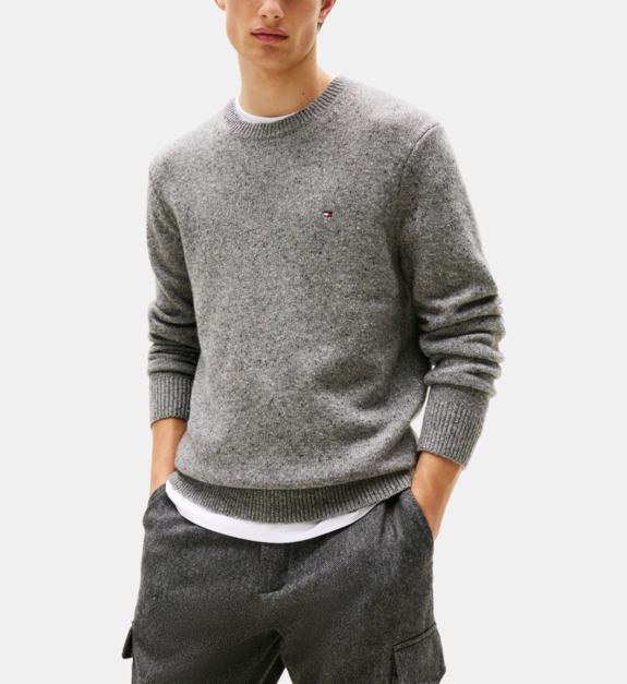 Pull Donegal en laine droit - vue 2