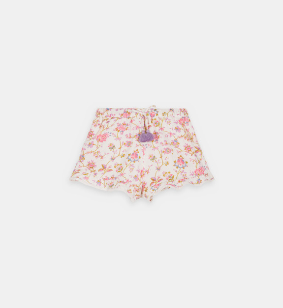 louise misha - Short Vallaloid en coton à motif - Rose
