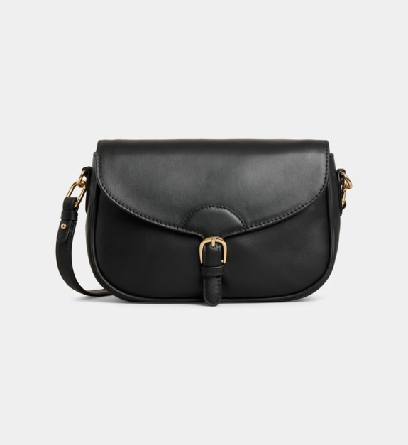 galeries lafayette - Sac besace Jeanne en cuir - Noir