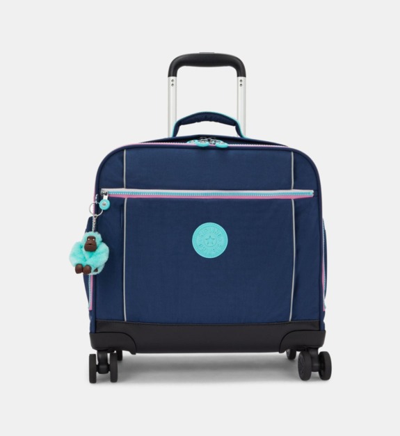 kipling - Sac à dos à roulettes New Storia à motif - Bleu